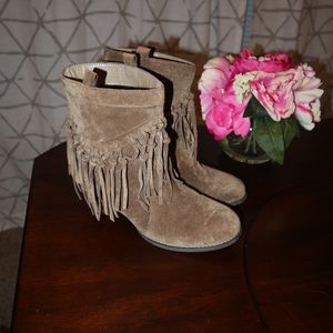 Tassel/Fringe Booties from Anthropologie